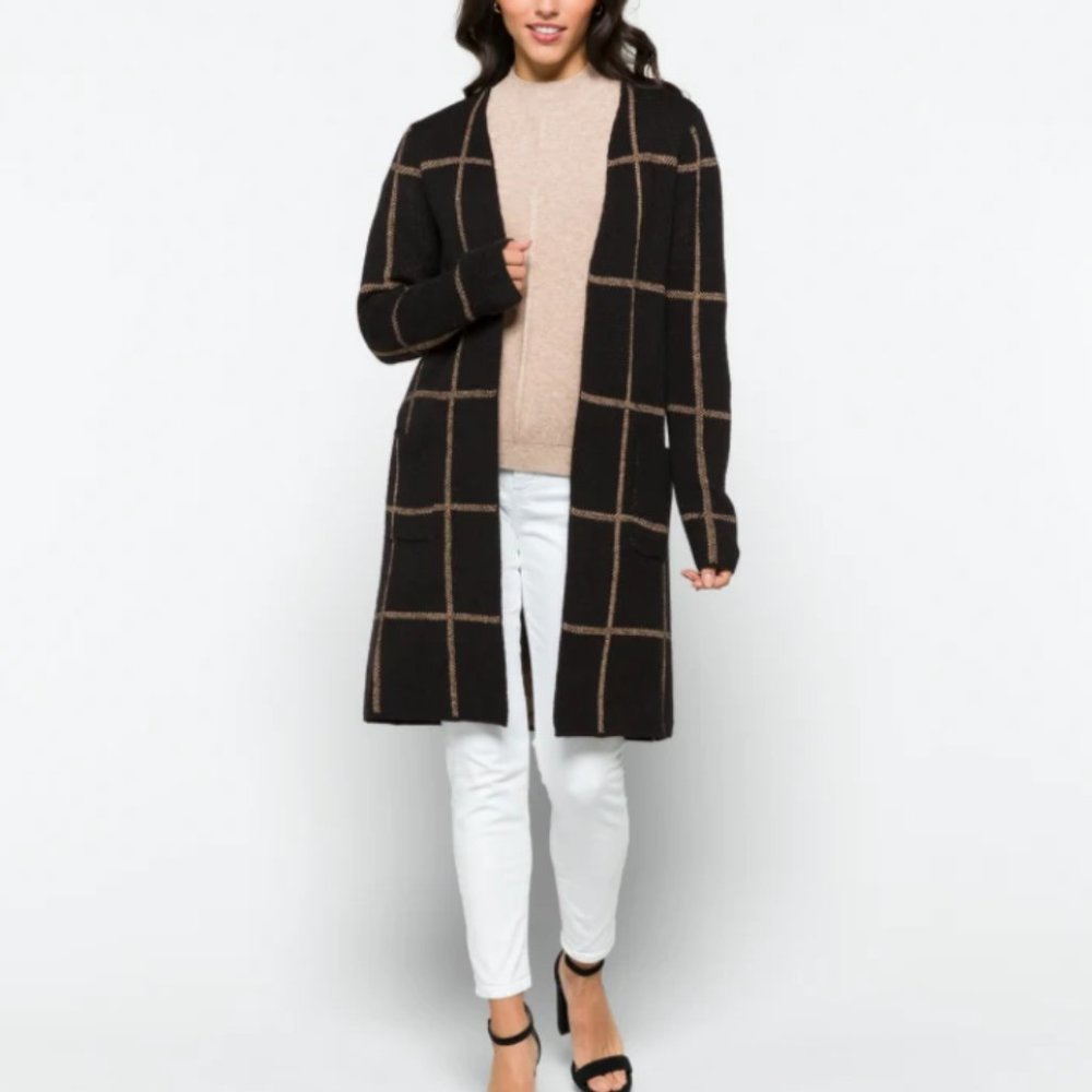 Fortune + Ivy Sawyer Long Sleeve Open Coatigan